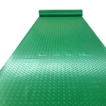 SAFEWARE/安赛瑞 牛津防滑地垫，加厚耐磨PVC橡胶仓库走廊塑料垫 宽1.8m长15m厚1.5mm绿色,23977