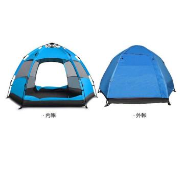 SAFEWARE/安赛瑞 户外全自动六角帐篷，蓝色，240×200×135cm，12313