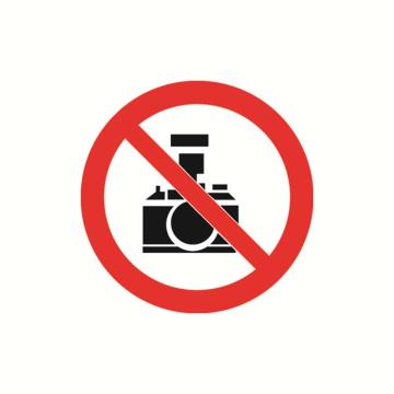 SAFEWARE/安赛瑞 GB安全警示标签-禁止拍照，Ф100mm，32807，10片/包