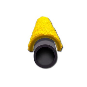 SAFEWARE/安赛瑞 爬梯踏棍防滑条，3mm玻璃钢，圆形，黄色，Ф20×405mm（含安装配件），12096