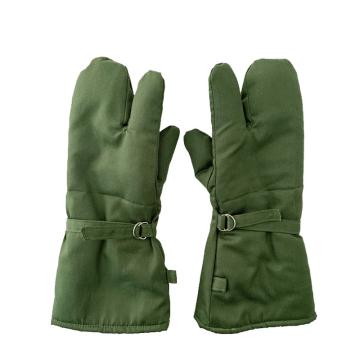 SAFEWARE/安赛瑞 防寒加绒手套，三指78老式冬季加厚保暖指套，军绿，均码，25575