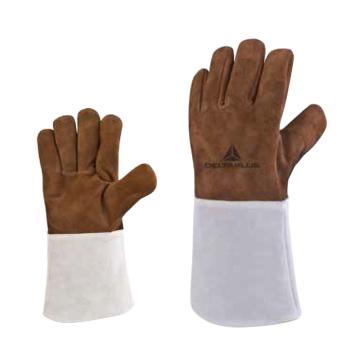 DELTAPLUS/代尔塔 焊接手套，205250-10，升级为205300，TER300 高端全牛皮焊工手套，1副