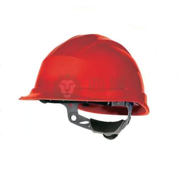 DELTAPLUS/代尔塔 安全帽，102008-RO，抗紫外线安全帽 红 旋钮式（不含下额带）