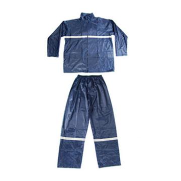 DELTAPLUS/代尔塔 分体式雨衣，407004-L，EN400RE 涤纶分体雨衣 藏青色