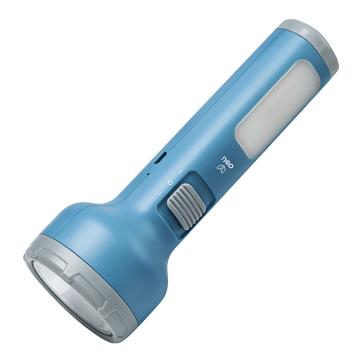 Deli/得力 LED充电手电筒，3663A，蓝色，单位：个