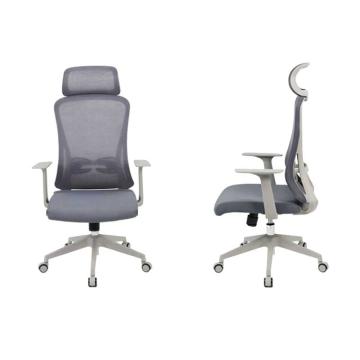 Deli/得力 双层网布人体工学电脑椅主管椅，33760(灰色) 不含安装