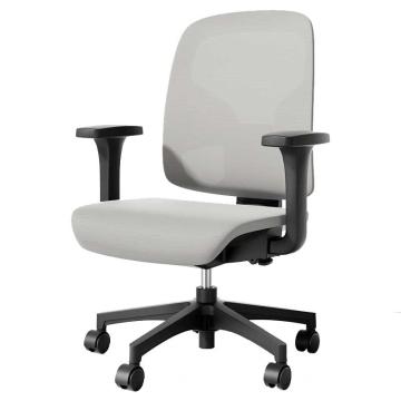 Deli/得力 时尚人体工学居家风格电脑椅，91107(浅灰) 不含安装