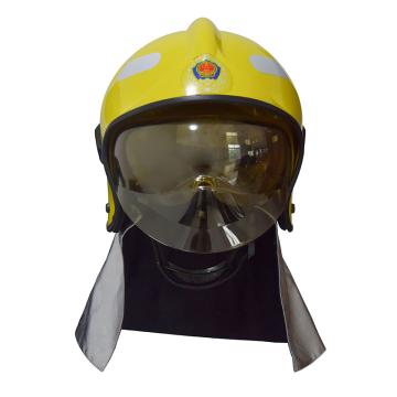 DONGAN/东安 F1式全盔消防灭火防护头盔（含灯架和强光手电），3C认证，黄色，FTK-Q/F