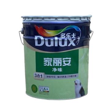 Dulux/多乐士 家丽安净味3合一内墙乳胶漆，白色，5L/桶