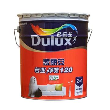 Dulux/多乐士 家丽安专业净味120内墙乳胶漆，白色，5L/桶