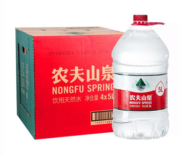 农夫山泉 天然饮用水,5L*4瓶 箱装（按箱起售）