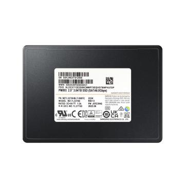 三星 服务器固态硬盘,MZ7L33T8HBLT 读取密集型SSD PM893 3.84T SATA接口 2.5inch