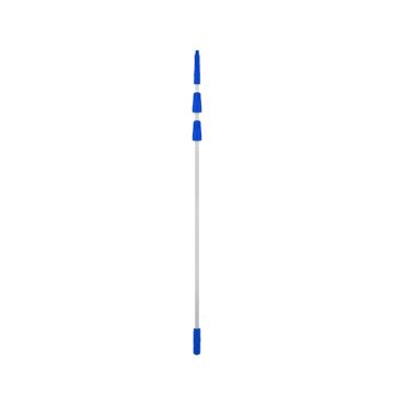 食安库 铝合金加长杆,三节杆1.5-3.6米蓝色,120359