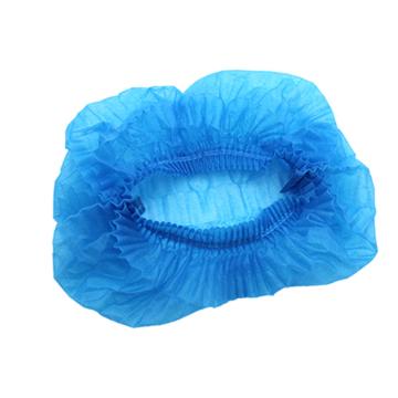 食安库 一次性加厚无纺布条形帽,19英寸100个/包,蓝色211173