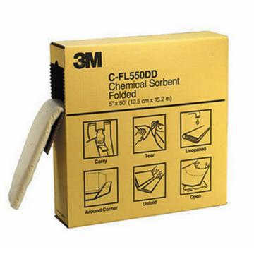 3M 折叠式化学吸液棉 ,12.5×1520cm ,C-FL550DD ,3盒/箱