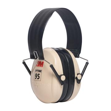 3M 头戴式耳罩 ,H6F ,PELTOR OPTIME 95系列 折叠式 米黄色