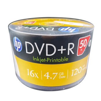 HP/惠普 光盘 ,DVD+R 4.7G/16X 50片装 空白刻录盘