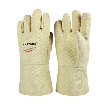 CASTONG/卡司顿 隔热手套 ,YAAA15-34 ,500+°耐高温手套 黄色