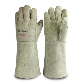CASTONG/卡司顿 隔热手套 ,ABG-5T-45 ,500°5指掌部加强耐高温手套