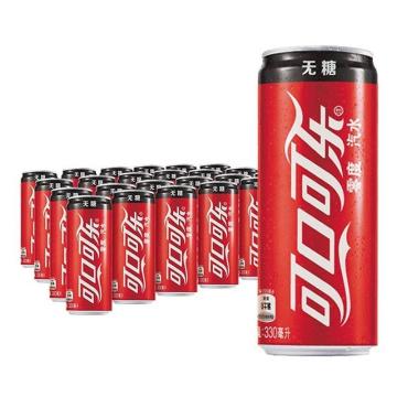 Coca-Cola/可口可乐 零度可乐 ,330ml*24罐 碳酸饮料