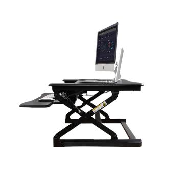Loctek/乐歌 站立办公升降台电脑桌 , 笔记本显示器坐站升降办公桌M9M黑色