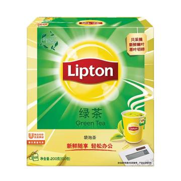 LIPTON/立顿 绿茶包商用装 ,S100 2g*100包 按盒起售