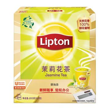 LIPTON/立顿 茉莉茶包商用装 ,S100 2g*100包 按盒起售