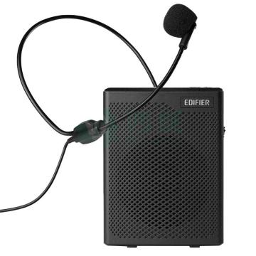 EDIFIER/漫步者 MF5 无线版便携数码扩音器 ,小蜜蜂大功率教学专用教师导游扩音器 插卡播放器 黑色