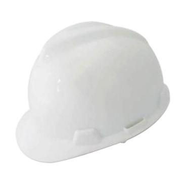 MSA/梅思安 V-Gard ABS标准型安全帽 ,10172879 ,白 超爱戴帽衬 D型下颏带