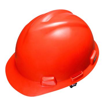 MSA/梅思安 V-Gard PE标准型安全帽 ,10172904 ,红 超爱戴帽衬 D型下颏带