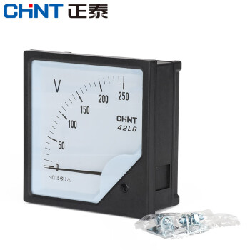 CHINT/正泰 42L6-V 指针式电压表 ,42L6-V 250V 直通