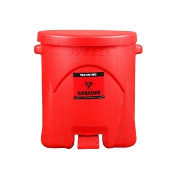 SYSBEL/西斯贝尔 生化垃圾桶 ,红色 ,6G/22.6L ,内部尺寸290×350mm ,WA8109200