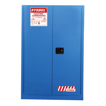 SYSBEL/西斯贝尔 弱腐蚀性液体安全柜 ,FM认证 ,90加仑/340升 ,蓝色/手动 ,不含接地线 ,WA810860B