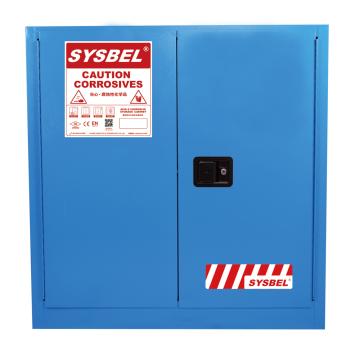 SYSBEL/西斯贝尔 弱腐蚀性液体安全柜 ,FM认证 ,30加仑/114升 ,蓝色/手动 ,不含接地线 ,WA810300B