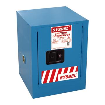 SYSBEL/西斯贝尔 弱腐蚀性液体安全柜 ,CE认证 ,4加仑/15升 ,蓝色/手动 ,不含接地线 ,WA810040B