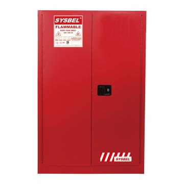 SYSBEL/西斯贝尔 可燃液体安全柜 ,FM认证 ,45加仑/170升 ,红色/手动 ,不含接地线 ,WA810450R