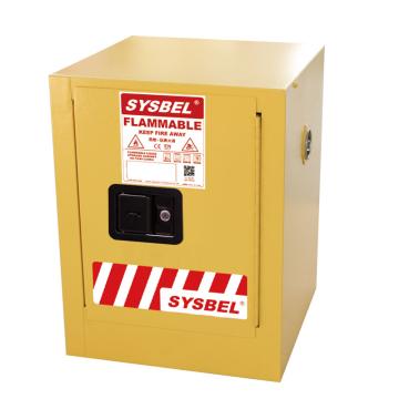 SYSBEL/西斯贝尔 易燃液体安全柜 ,CE认证 ,4加仑/15升 ,黄色/手动 ,不含接地线 ,WA810040