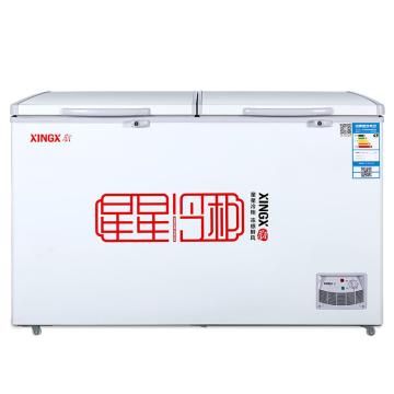 XINGX/星星 370L商用家用冷藏冷冻双温顶开门冷柜 ,BCD-370E