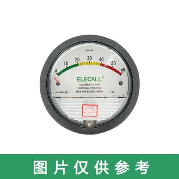 ELECALL/伊莱科 微压差表 ,TE2000 0-125Pa