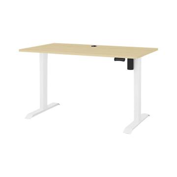 ZY/臻远 可升降办公桌 ,白桌架+1.2m橡木色桌面