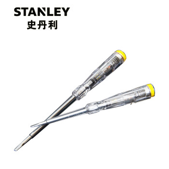 STANLEY/史丹利 测电螺丝批，100-500V，185mm，STMT62017-8-23，电工螺丝刀 试电笔 测电笔