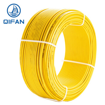QIFAN/起帆 单芯硬线，BV-4mm²黄色，100米/卷
