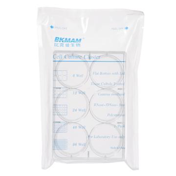 BKMAM/比克曼生物 细胞培养板（贴壁）6孔带盖，110307004，1个/袋，50袋/箱