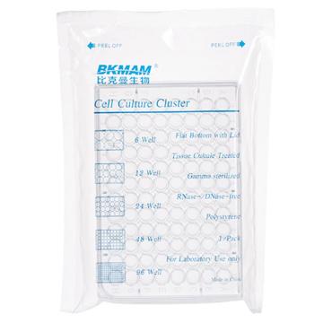 BKMAM/比克曼生物 细胞培养板（贴壁）96孔平底带盖，110307005，1个/袋，65袋/箱