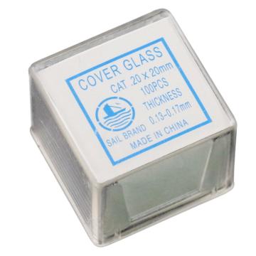 ICEY/冰禹 BYA-280 载玻片 显微镜用玻片 生物切片标本制作耗材，20*20mm(5盒)，5盒/箱