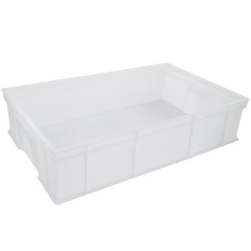 ICEY/冰禹 加厚塑料物流周转箱，工具零件盒收纳箱，BY-5S1，2号白，外尺寸：650*410*155mm