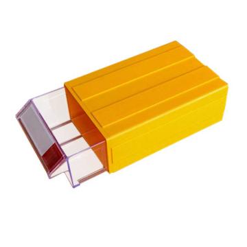 ICEY/冰禹 加抽屉式收纳盒物料盒 ，F2（185×110×60），BYlj-302，黄色