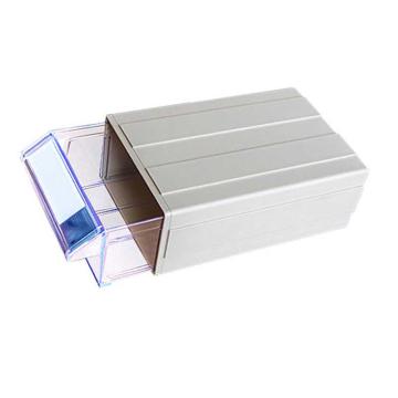ICEY/冰禹 加抽屉式收纳盒物料盒 ，F6（240×130×78），BYlj-302，灰色