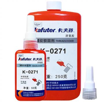 kafuter/卡夫特 红色高强度螺纹锁固密封剂,K-0271,红色，250g/支