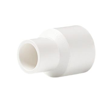 LESSO/联塑 管大小直通PVC电工套管配件白色 φ50×40